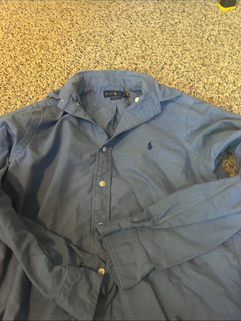 Ralph Lauren Light Blue Long-Sleeve Button-Down Shirt